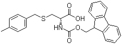 Fmoc-S-4-methylbenzyl-D-cysteine molecular structure (CAS 200354-41-2)