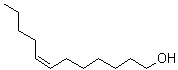 结构式 CAS# 20056-92-2, 顺式-7-十二碳烯-1-醇