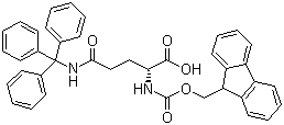 N-Fmoc-N'-trityl-D-glutamine molecular structure (CAS 200623-62-7)