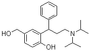 3-[3-[二异丙基氨基]-1-苯基丙基]-4-羟基-苯甲醇分子结构 (CAS 200801-70-3)