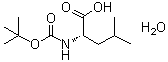 N-[(1,1-Dimethylethoxy)carbonyl]-L-leucine monohydrate molecular structure (CAS 200936-87-4)