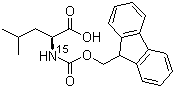 Fmoc-[15N]Leucine molecular structure (CAS 200937-57-1)