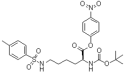 N2-[(1,1-Dimethylethoxy)carbonyl]-N6-[(4-methylphenyl)sulfonyl]-L-lysine 4-nitrophenyl ester molecular structure (CAS 200943-66-4)