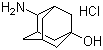 structure of CAS# 20098-19-5, 4-Amino-1-adamantanol hydrochloride;4-Amino-tricyclo[3.3.1.1(3,7)]decan-1-ol hydrochloride