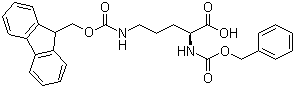 N-Cbz-N'-Fmoc-L-ornithine molecular structure (CAS 201048-68-2)