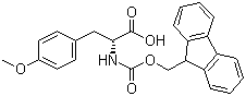 Fmoc-D-4-甲氧基苯丙氨酸分子结构 (CAS 201335-88-8)