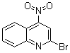 2-溴-4-硝基喹啉分子结构 (CAS 20146-63-8)