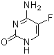 结构式 CAS# 2022-85-7, 5-氟胞嘧啶; 4-氨基-5-氟-2(1H)-嘧啶酮