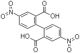 4,4'-Dinitro-1,1'-biphenyl-2,2'-dicarboxylic acid molecular structure (CAS 20246-81-5)