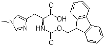 N-[(9H-Fluoren-9-ylmethoxy)carbonyl]-1-methyl-L-histidine molecular structure (CAS 202920-22-7)