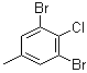 1,3-Dibromo-2-chloro-5-methylbenzene molecular structure (CAS 202925-05-1)