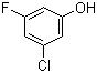 structure of CAS# 202982-70-5, 3-Chloro-5-fluorophenol