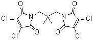 1,1'-(2,2-Dimethyl-1,3-propanediyl)bis[3,4-dichloro-1H-pyrrole-2,5-dione] molecular structure (CAS 203115-63-3)