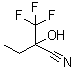 2-Hydroxy-2-(trifluoromethyl)butanenitrile molecular structure (CAS 203302-91-4)