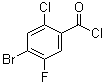 4-Bromo-2-chloro-5-fluorobenzoyl chloride molecular structure (CAS 203302-93-6)