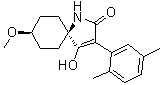 cis-3-(2,5-Dimethylphenyl)-4-hydroxy-8-methoxy-1-azaspiro[4.5]dec-3-en-2-one molecular structure (CAS 203312-38-3)
