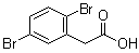 2,5-Dibromobenzeneacetic acid molecular structure (CAS 203314-28-7)
