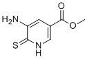 Methyl 5-amino-6-mercaptonicotinate molecular structure (CAS 203661-13-6)