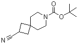 tert-Butyl 2-cyano-7-azaspiro[3.5]nonane-7-carboxylate molecular structure (CAS 203662-66-2)