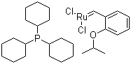结构式 CAS# 203714-71-0, 邻异丙氧基苯亚甲基二氯(三环己基膦)合钌; 第一代格拉布催化剂