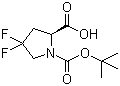 N-BOC-4,4-difluoro-L-proline molecular structure (CAS 203866-15-3)