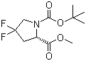 tert-Butyl (2S)-2-(methoxycarbonyl)-4,4-difluoropyrrolidine-1-carboxylate molecular structure (CAS 203866-17-5)