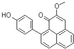 9-(4-Hydroxyphenyl)-2-methoxy-1H-phenalen-1-one molecular structure (CAS 204134-70-3)
