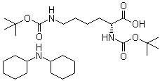 Nalpha,Ngamma-Bis-Boc-D-lysine dicyclohexylammonium salt molecular structure (CAS 204190-67-0)