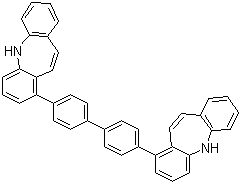 4,4'-双(二苯并氮杂卓-1-基)联苯分子结构 (CAS 204200-08-8)