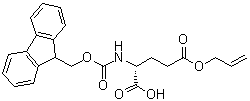 结构式 CAS# 204251-33-2, N-[芴甲氧羰基]-D-谷氨酸 5-(2-丙烯基)酯