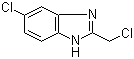 5-氯-2-氯甲基-1H-苯并咪唑分子结构 (CAS 20443-38-3)