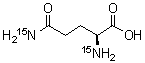 L-Glutamine-<sup>15</sup>N<sub>2</sub> molecular structure (CAS 204451-48-9)