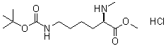 N6-[(1,1-Dimethylethoxy)carbonyl]-N2-methyl-D-lysine methyl ester hydrochloride (1:1) molecular structure (CAS 2044710-35-0)