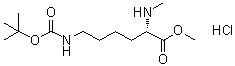 N6-[(1,1-Dimethylethoxy)carbonyl]-N2-methyl-L-lysine methyl ester hydrochloride (1:1) molecular structure (CAS 2044710-91-8)