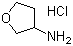 Tetrahydrofuran-3-ylamine hydrochloride molecular structure (CAS 204512-94-7)