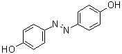 structure of CAS# 2050-16-0, 4,4'-(1,2-Diazenediyl)bis[phenol];4,4'-Azobisphenol; 4,4'-Azodiphenol; 4,4'-Dihydroxyazobenzene; 4-((4-Hydroxyphenyl)diazenyl)benzoitrile; 4-(4-Hydroxyphenylazo)phenol; NSC 402595; p,p'-Dihydroxyazobenzene; p-Azophenol
