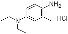 4-(N,N-二乙基)-2-甲基苯二胺盐酸盐分子结构 (CAS 2051-79-8)