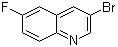3-Bromo-6-fluoroquinoline molecular structure (CAS 205114-16-5)