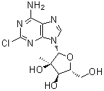 2-Chloro-2'-C-methyladenosine molecular structure (CAS 205171-11-5)