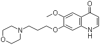 6-Methoxy-7-[3-(4-morpholinyl)propoxy]-4(1H)-quinolinone molecular structure (CAS 205448-38-0)