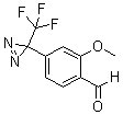 2-Methoxy-4-[3-(trifluoromethyl)-3H-diazirin-3-yl]benzaldehyde molecular structure (CAS 205485-25-2)