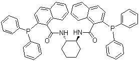structure of CAS# 205495-66-5, (1S,2S)-(-)-N,N'-Bis(2-diphenylphosphino-1-napthoyl)-1,2-diaminocyclohexane;(S,S)-DACH-naphthyl Trost Ligand