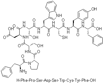 Tumor rejection antigen (human 9-amino acid fragment) molecular structure (CAS 205502-58-5)