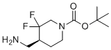 tert-Butyl (4S)-4-(aminomethyl)-3,3-difluoropiperidine-1-carboxylate molecular structure (CAS 2055043-62-2)