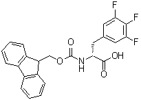N-[(9H-Fluoren-9-ylmethoxy)carbonyl]-3,4,5-trifluoro-D-phenylalanine molecular structure (CAS 205526-31-4)