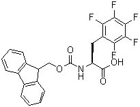 N-[(9H-Fluoren-9-ylmethoxy)carbonyl]-2,3,4,5,6-pentafluoro-L-phenylalanine molecular structure (CAS 205526-32-5)
