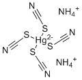 Diammonium tetrakis(thiocyanato)mercurate molecular structure (CAS 20564-21-0)