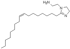 1-(2-氨基乙基)-2-(顺式-8-十七碳烯-1-基)咪唑啉分子结构 (CAS 20565-75-7)