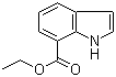 structure of CAS# 205873-58-1, Indole-7-carboxylic acid ethyl ester;1H-Indole-7-carboxylic acid ethyl ester