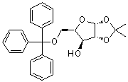 1,2-O-(1-Methylethylidene)-5-O-(triphenylmethyl)-alpha-D-xylofuranose molecular structure (CAS 20590-53-8)
